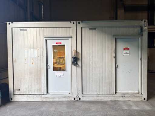 2 conteneurs de bureau