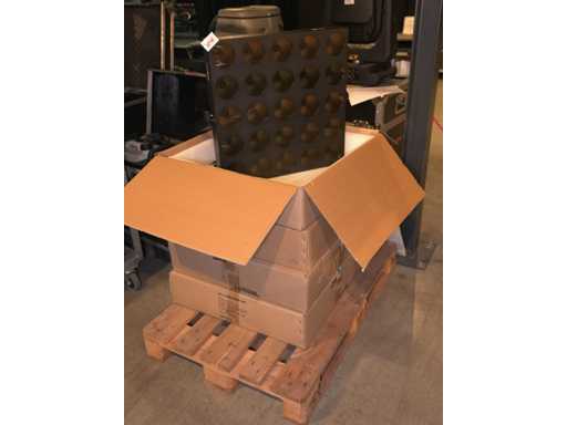 Luxibel - Set 4x Luxibel B25 - 25 x 10W RGB Amber Matrix LED