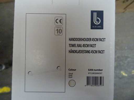 Blaues Etikett – Handtuchhalter 45 cm (4x)