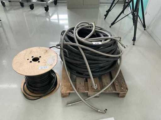 Cablu de curent și furtun împletit din oțel inoxidabil (pachet)