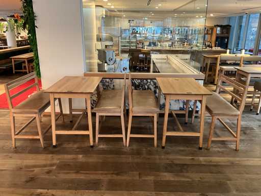 Hutten - Bartafel met 2 banken (2x)