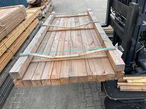Poteaux Douglas rabotés 2500x90x90mm (14x)
