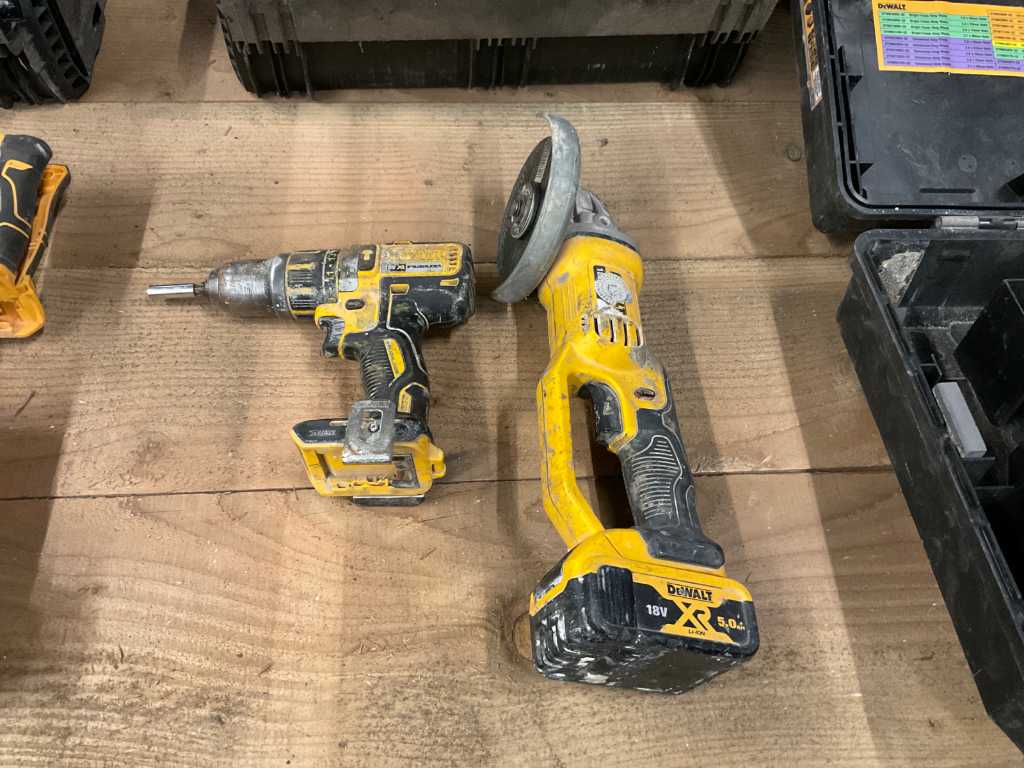 DeWalt DCG412-DCD796 Haakse slijpmachine en schroefboormachine