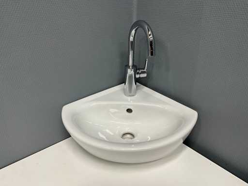 Ideal standard / Damixa - Hoekwastafel met wastafelkraan