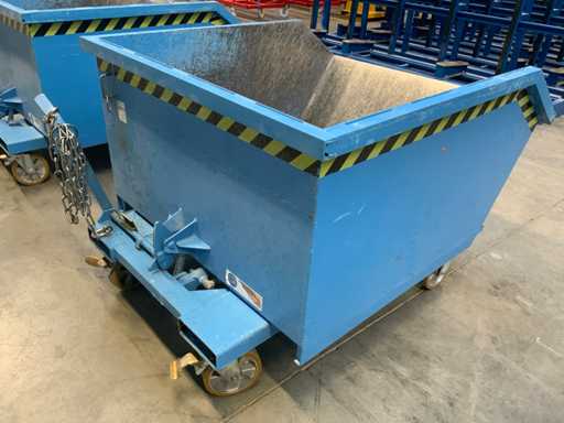 Bauer GU S mobiles kippender Mülleimer