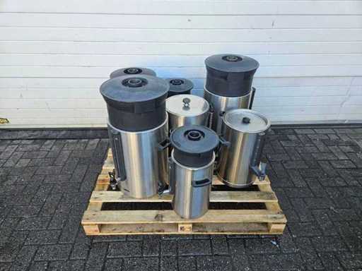 Partij diversen animo koffie ketels