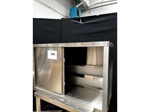 Armoire murale en acier inoxydable avec portes coulissantes