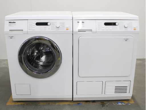 Miele W 5723 Mașina de spălat SoftCare System & Uscătorul Miele T 4805 C Medicdry