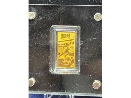 Calcio 2024 - Ucraina | 1/500oz oro 999 fine