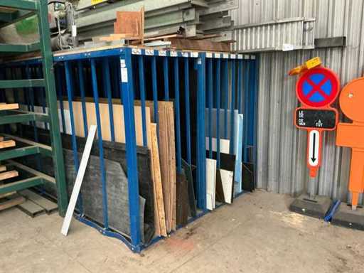 Record rack with content (2x)