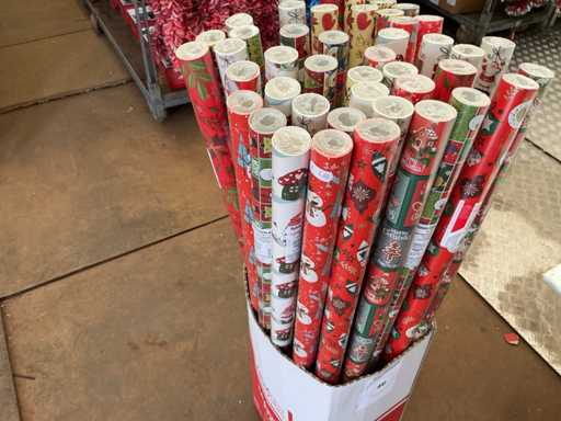 Carta Natale. Geschenkverpackung aus Papier, Weihnachten. (40-fach)