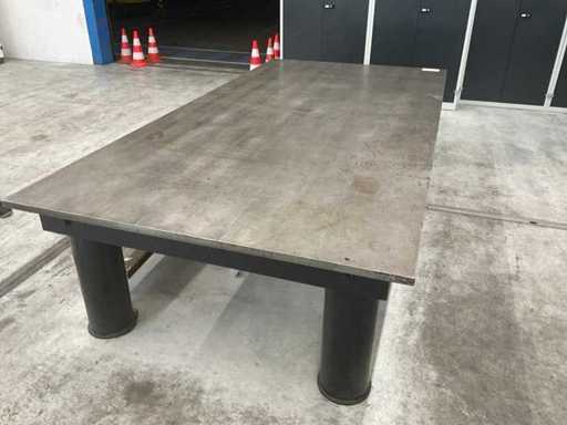 Steel measuring table