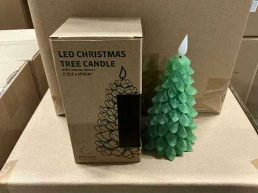 Parcelle LED Sapin de Noël D8,6/H16cm vert (143x)