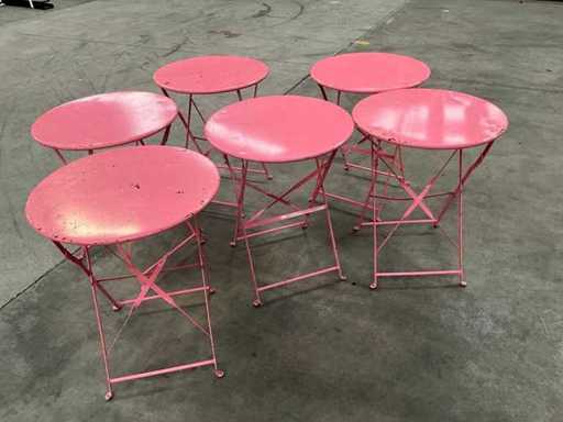 Metalen klaptafel (6x)