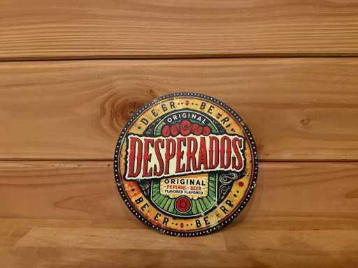 Metal advertising sign round 20cm