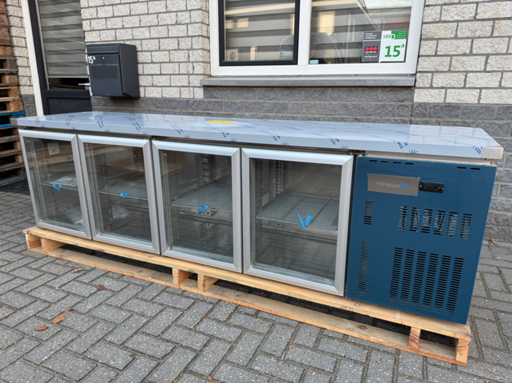 Marecos - 4 glass doors - Refrigerated workbench