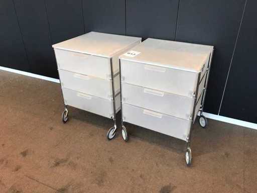 Kartell Mobil Chest of Drawers (2x)