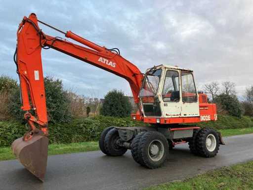 Excavator cu roți Atlas 1302E din 1986
