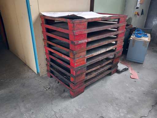 HERSTELLER Schwere industrielle Stahlstapelpaletten / Stanzlagerregale