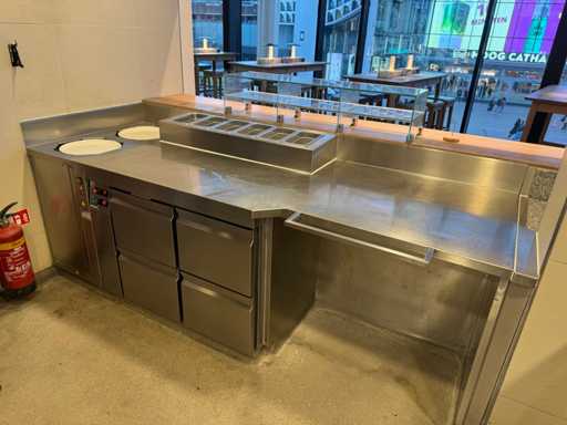 Smeva - Koelwerkbank met bordenwarmer (C)