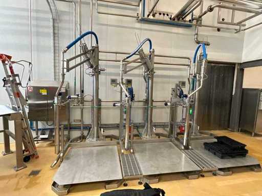 Stacja rozładunkowa Due S.p.A. SVF004SM bębna z zestawami NETZSCH Progressive Cavity Pump Suck Lance 