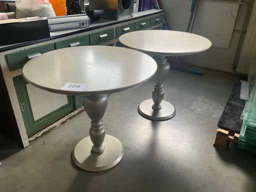 Houten Design Tafel (2x)