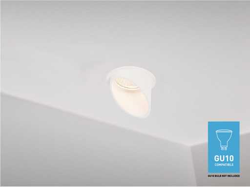 Luminaire encastré GU10 avec porte-lampe (100x)