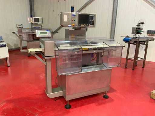 Detector de metale din oțel inoxidabil Sartorius Discovery S25 x 12.5, inclusiv EWK2000Plus/WS 2KG M CD Checkweigher automat