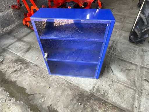 Blue Metallic Wall Shelves