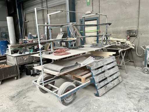 Metalltransport-Trolley