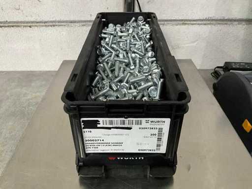 Würth 13.36 kg Draadvormende schroef M8 x 25 in stapelbare bak