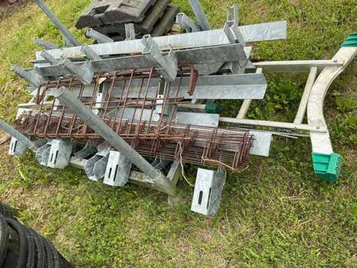 Supports à profil angulaire galvanisé (10x)