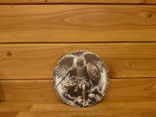 Metal advertising sign round 20cm