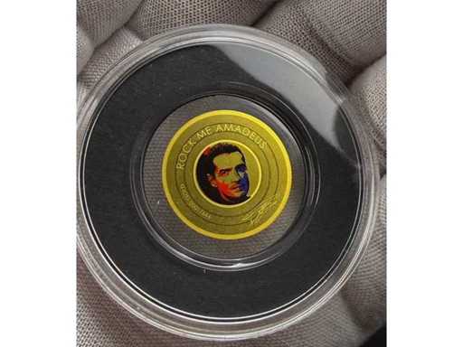 Seltene 1/500 oz Sammler-Goldmünze mit modernem Falco-Motiv in hochwertiger Prägequalität und schützender Kapsel inklusive Zertifikat