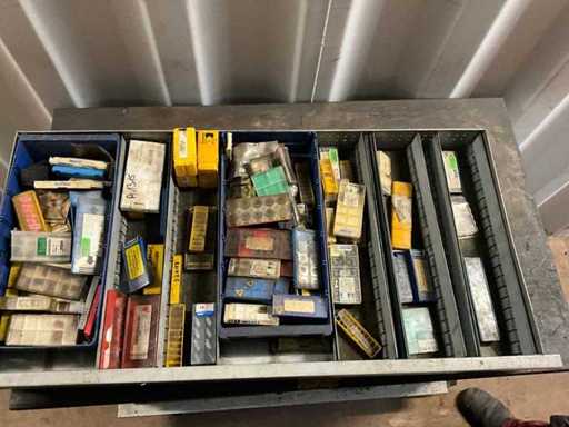 Partij boor en freeskoppen wisselplaten 