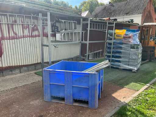 Magazijnstelling met opberg bakjes