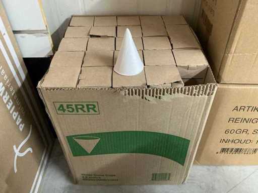 Partij Water Cone Cups 4.5oz rolled rim (4700x)
