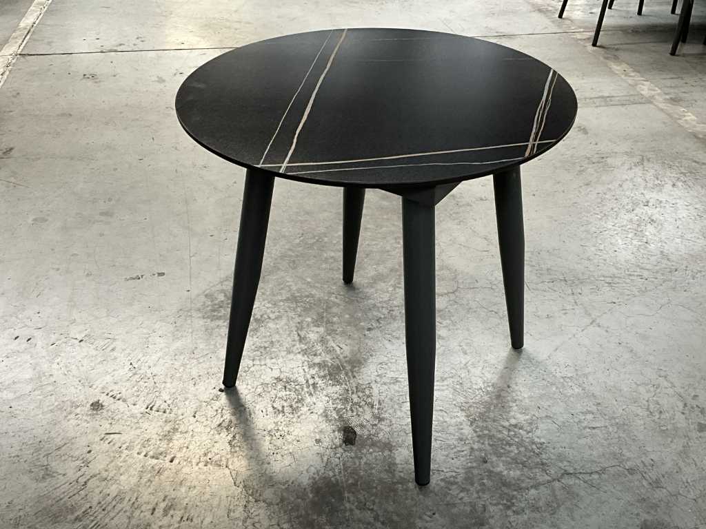 Table d’appoint en aluminium LIV•OUT Marbre, ø env. 80cm