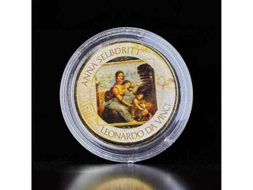 2 Euro Leonardo da Vinci Anna Selbdritt Farbprägung Sammlermünze 26 mm Gratis EU-Versand