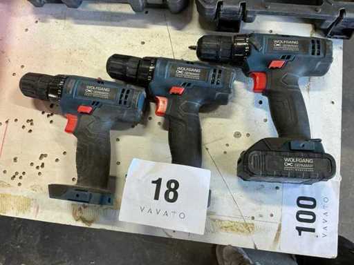 Wolfgang Schroefboormachine (3x)