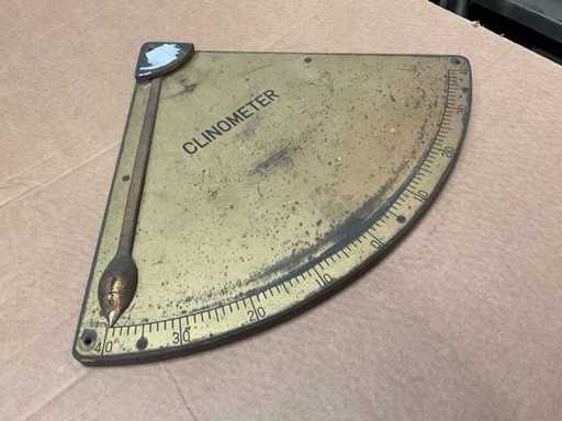 Vintage marine clinometer