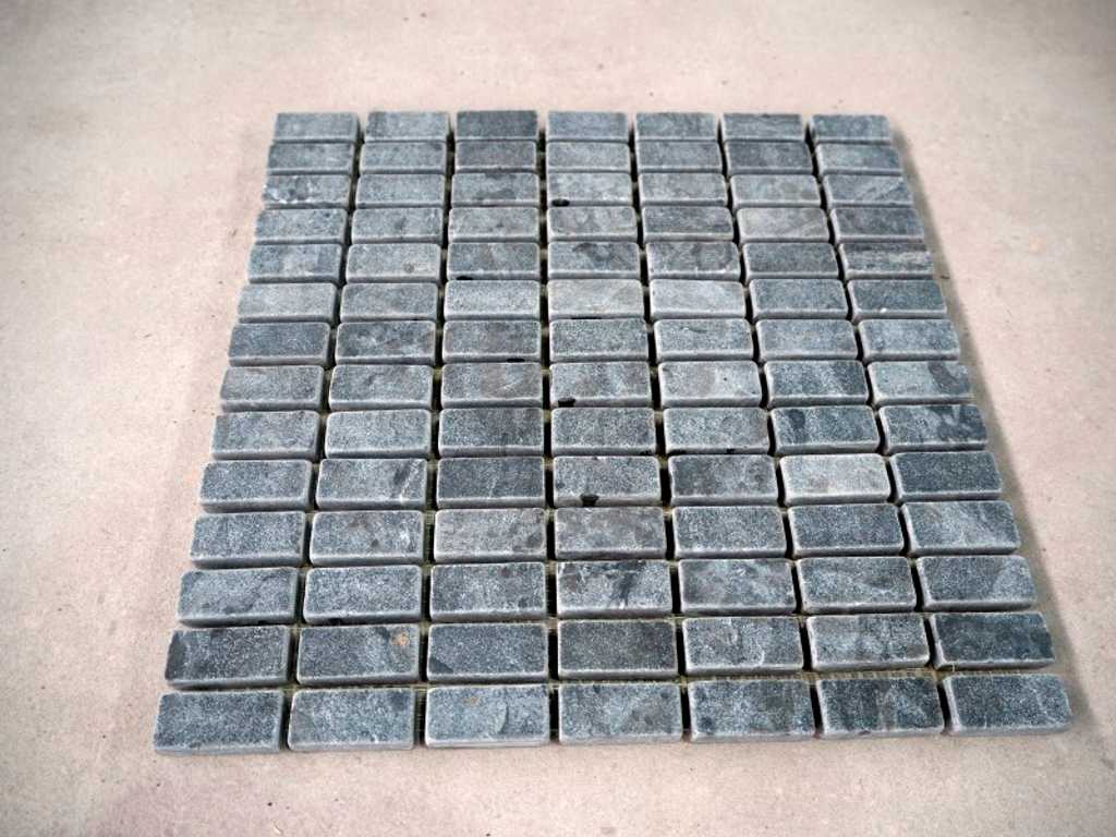 Covorașe mozaic din piatră naturală 24,3m²
