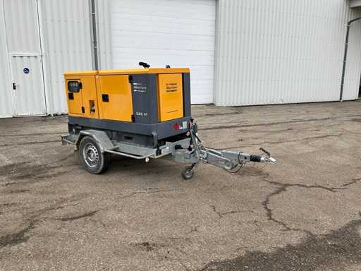 2014 Atlas Copco QAS 40 stroomgenerator met aanhanger
