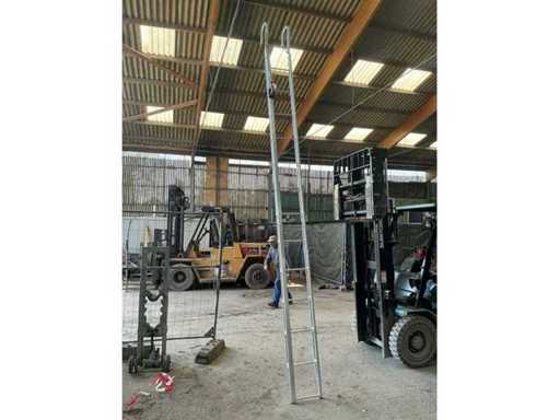 Échelle de faîte 1x19 avec bloc de chute