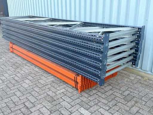 Palettenregal 11 Stück + 40 L / 33,9 m Länge
