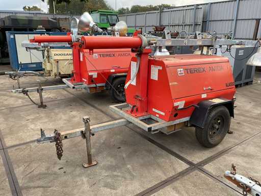 Terex / Amida AL4000 Mobiele lichtmast met generator