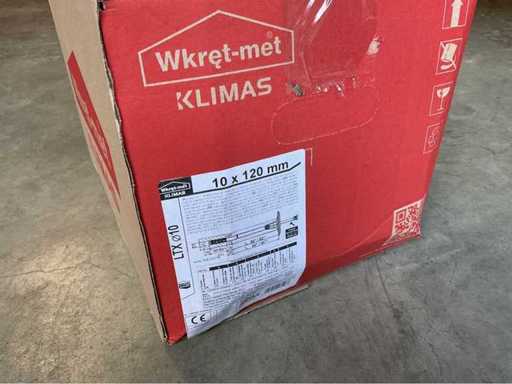 2 x korki izolacyjne z pudełkami 12 cm z gwoździem PVC
