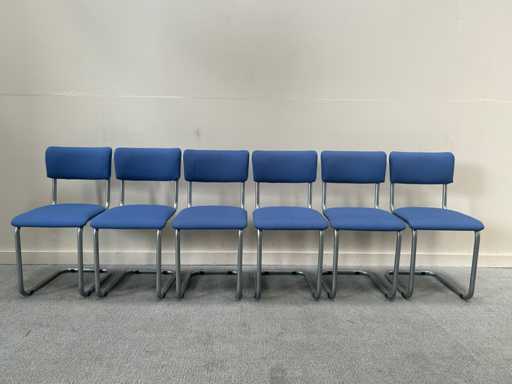 Cantilever - Chaise visiteur - Chaises de cantine (6x)