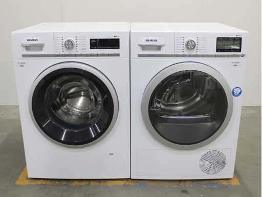 Siemens iQ700 iSensoric bestCollection aquaStop Wasmachine & Siemens iQ800 iSensoric selfCleaning condenser WiFi Wasdroger