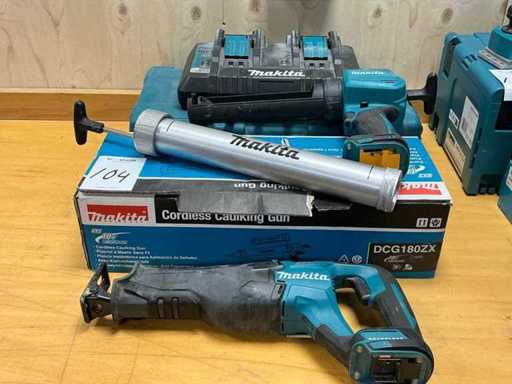 Makita DCG180ZX pistolet à mastic et scie alternative DJR187